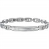 ENERGY BRACCIALE ACCIAO CON TARGA CENTRALE