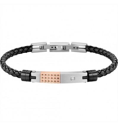 MORELLATO MOODY BRACCIALE UOMO IN CUOIO E ACCIAIO