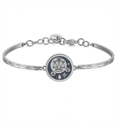 BROSWAY CHAKRA BRACCIALE ACCIAIO SEMIRIGIDO CON SEGNO ZODIACALE 