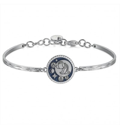 BROSWAY CHAKRA BRACCIALE ACCIAIO SEMIRIGIDO CON SEGNO ZODIACALE 