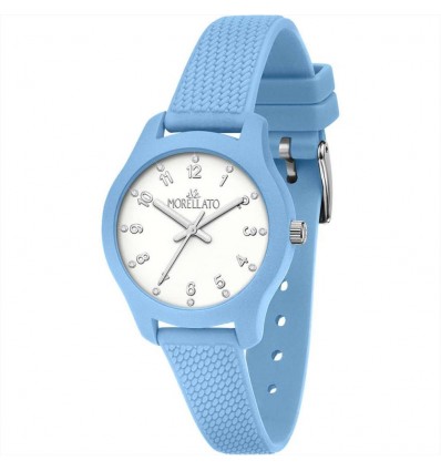 MORELLATO SOFT OROLOGIO GOMMA TURCHESE SFONDO BIANCO