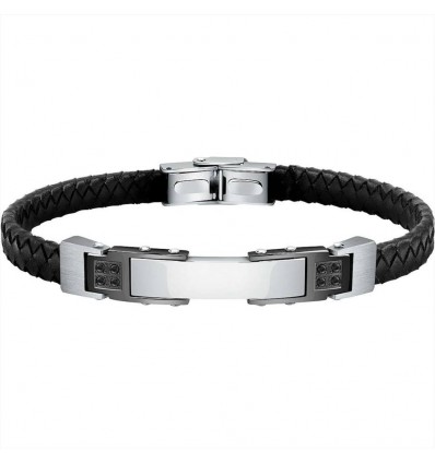 MORELLATO MOODY BRACCIALE UOMO IN CUOIO E ACCIAIO