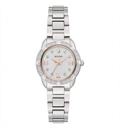 BULOVA CLASSIC DIAMONDS OROLOGIO DONNA SOLO TEMPO