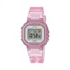 CASIO BAMBINA DIGITALE SFONDO ROSA CINTURINO IN RESINA TRASPARENTE