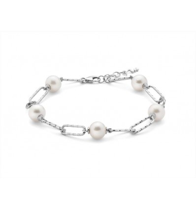 MILUNA MISS ITALIA 2020 BRACCIALE IN ARGENTO E PERLE