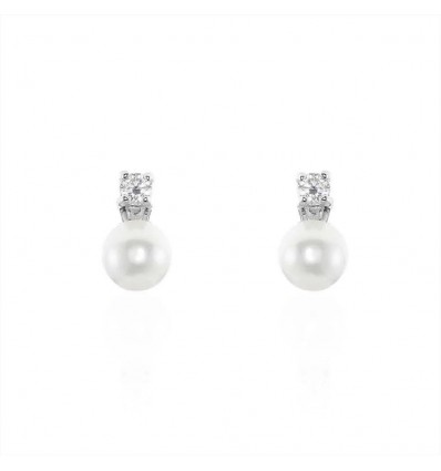 STROILI SILVER PEARLS ORECCHINI LOBO IN ARGENTO 925