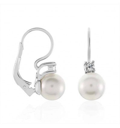 STROILI SILVER PEARLS ORECCHINI LOBO IN ARGENTO 925