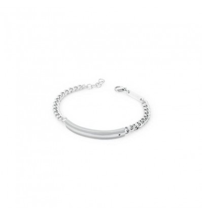 GREY BRACCIALE GRUMETTA CON TARGA LISCIA