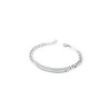 GREY BRACCIALE GRUMETTA CON TARGA LISCIA