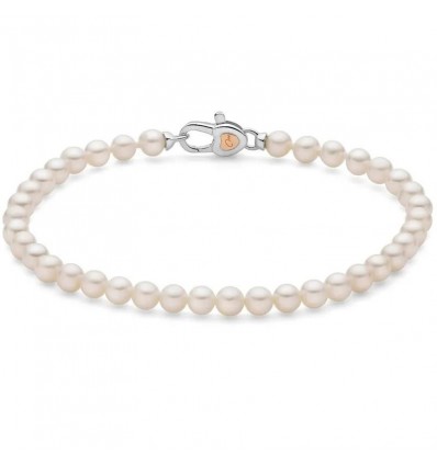 MILUNA PERLA REGINA BRACCIALE ARGENTO IN PERLE