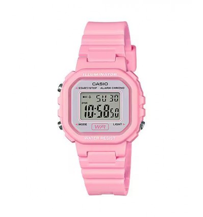 CASIO BAMBINA DIGITALE SFONDO ROSA CINTURINO IN RESINA